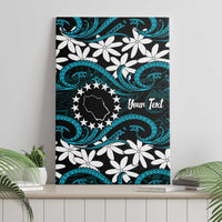 Personalised Cook Islands Penrhyn Atoll Canvas Wall Art Tiare Maori Polynesian Waves Tattoo