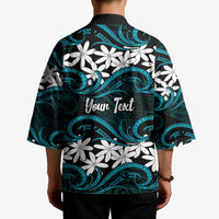 Personalised Cook Islands Penrhyn Atoll Kimono Tiare Maori Polynesian Waves Tattoo