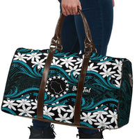 Personalised Cook Islands Penrhyn Atoll Travel Bag Tiare Maori Polynesian Waves Tattoo