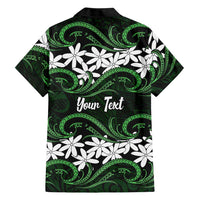 Personalised Cook Islands Mitiaro Family Matching Tank Maxi Dress and Hawaiian Shirt Tiare Maori Polynesian Waves Tattoo LT14 - Polynesian Pride