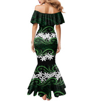 Personalised Cook Islands Mitiaro Mermaid Dress Tiare Maori Polynesian Waves Tattoo