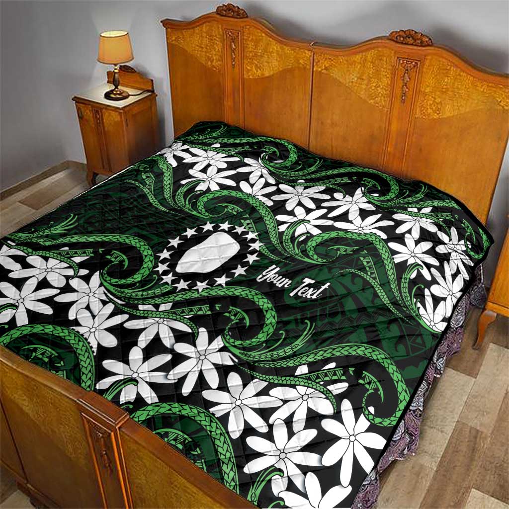 Personalised Cook Islands Mitiaro Quilt Tiare Maori Polynesian Waves Tattoo