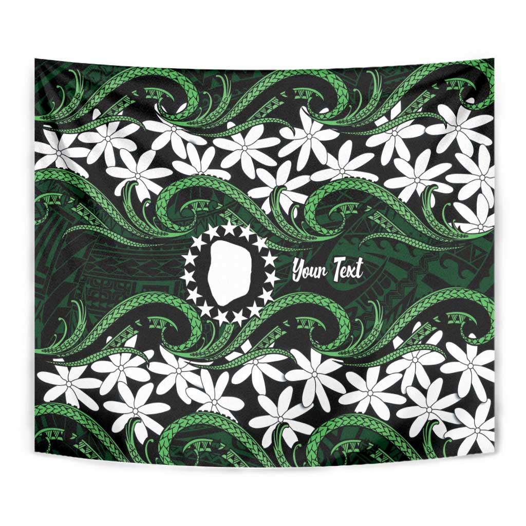 Personalised Cook Islands Mitiaro Tapestry Tiare Maori Polynesian Waves Tattoo