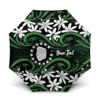 Personalised Cook Islands Mitiaro Umbrella Tiare Maori Polynesian Waves Tattoo