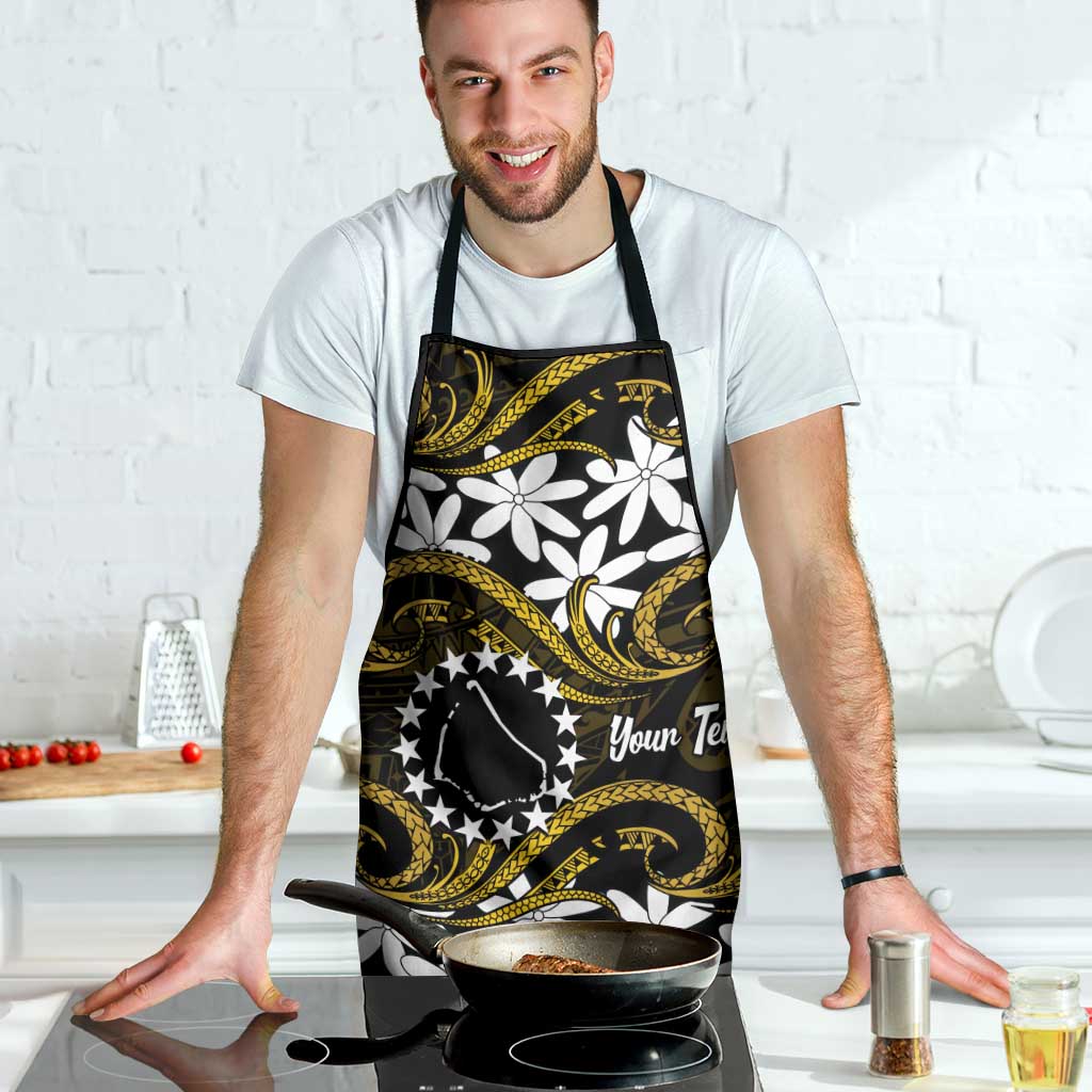 Personalised Cook Islands Manihiki Apron Tiare Maori Polynesian Waves Tattoo