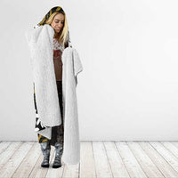 Personalised Cook Islands Manihiki Hooded Blanket Tiare Maori Polynesian Waves Tattoo LT14 - Polynesian Pride