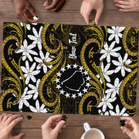 Personalised Cook Islands Manihiki Puzzle Tiare Maori Polynesian Waves Tattoo