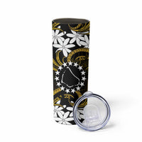 Personalised Cook Islands Manihiki Skinny Tumbler Tiare Maori Polynesian Waves Tattoo LT14 - Polynesian Pride