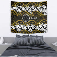 Personalised Cook Islands Manihiki Tapestry Tiare Maori Polynesian Waves Tattoo