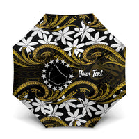 Personalised Cook Islands Manihiki Umbrella Tiare Maori Polynesian Waves Tattoo