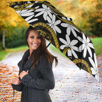 Personalised Cook Islands Manihiki Umbrella Tiare Maori Polynesian Waves Tattoo