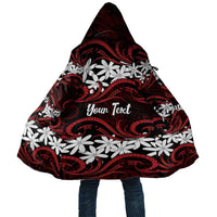 Personalised Cook Islands Atiu Enuamanu Cloak Tiare Maori Polynesian Waves Tattoo LT14 Unisex Red - Polynesian Pride