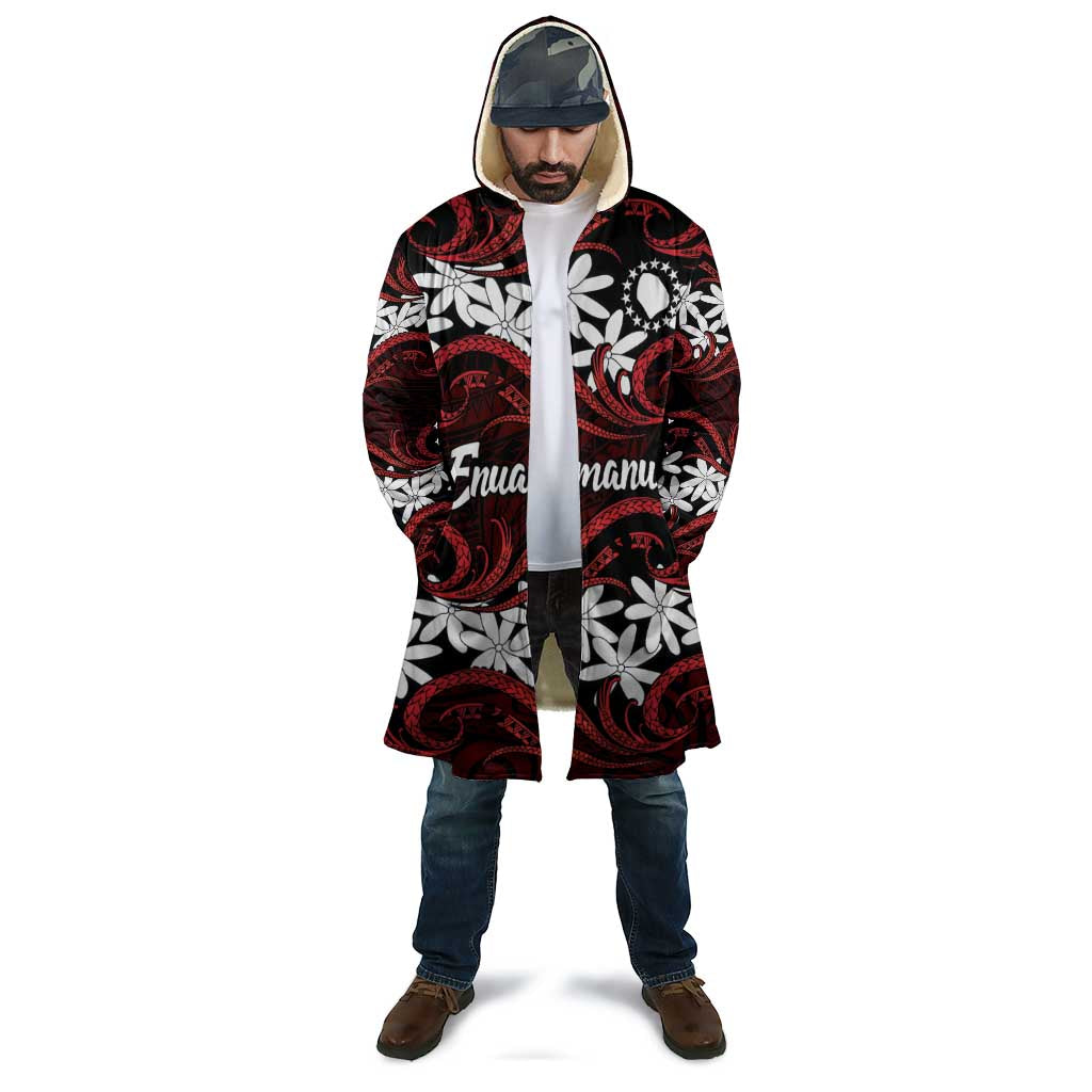 Personalised Cook Islands Atiu Enuamanu Cloak Tiare Maori Polynesian Waves Tattoo LT14 - Polynesian Pride
