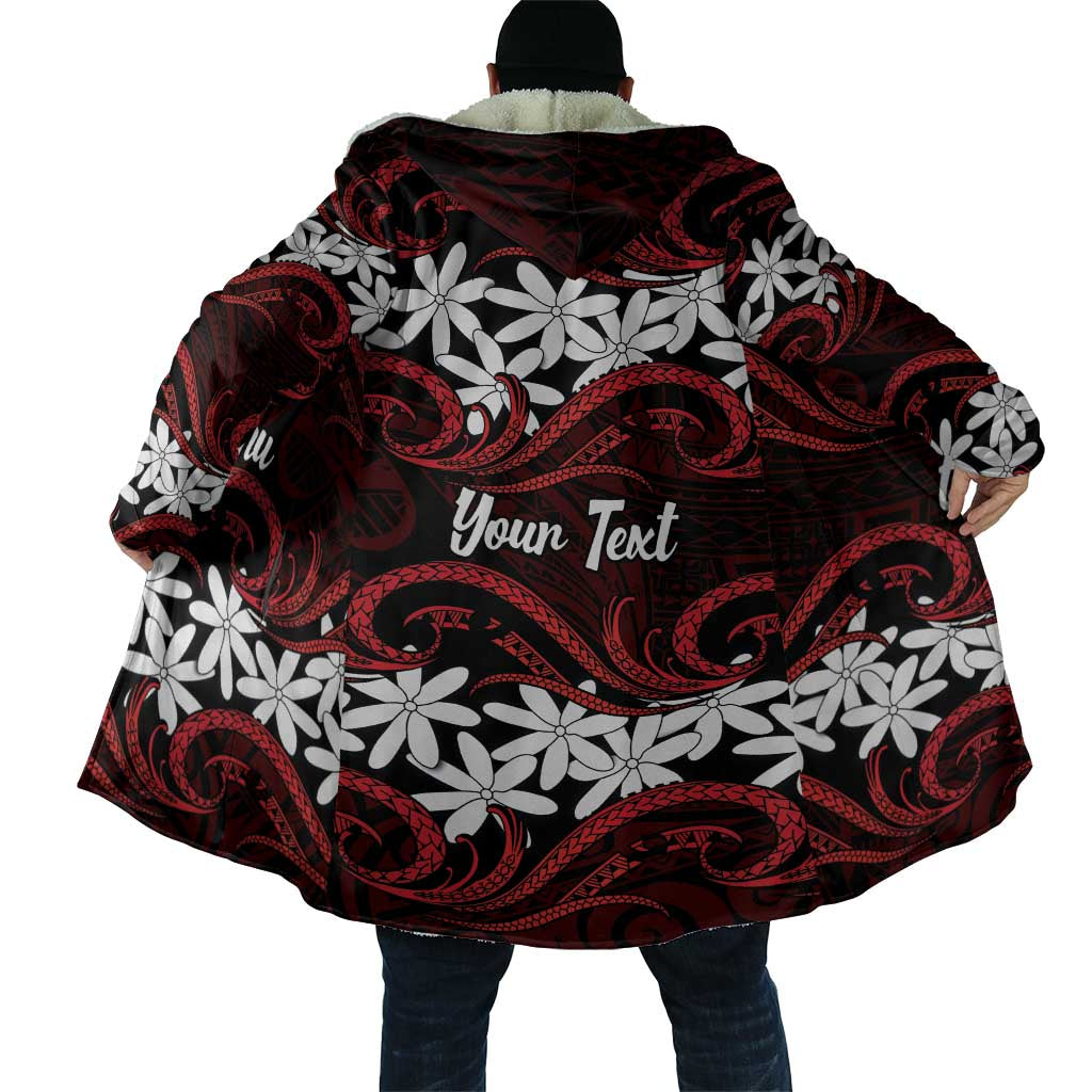 Personalised Cook Islands Atiu Enuamanu Cloak Tiare Maori Polynesian Waves Tattoo LT14 - Polynesian Pride