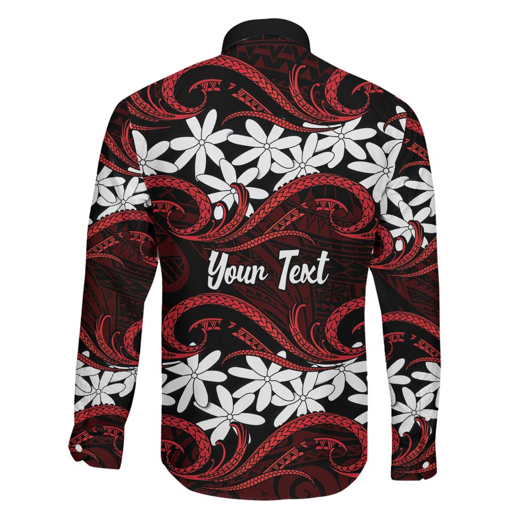 Personalised Cook Islands Atiu Enuamanu Family Matching Mermaid Dress and Hawaiian Shirt Tiare Maori Polynesian Waves Tattoo LT14 - Polynesian Pride