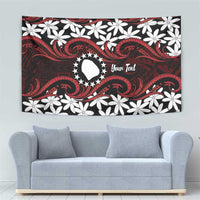 Personalised Cook Islands Atiu Enuamanu Tapestry Tiare Maori Polynesian Waves Tattoo