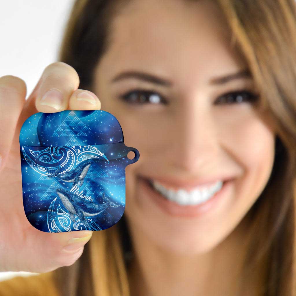 New Zealand Humpback Whale Matariki AirPods Case Maori New Year Taniko Niho Taniwha LT14 - Polynesian Pride