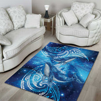 New Zealand Humpback Whale Matariki Area Rug Maori New Year Taniko Niho Taniwha