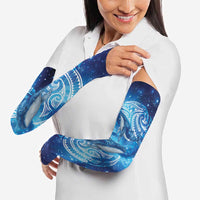 New Zealand Humpback Whale Matariki Arm Sleeves Maori New Year Taniko Niho Taniwha