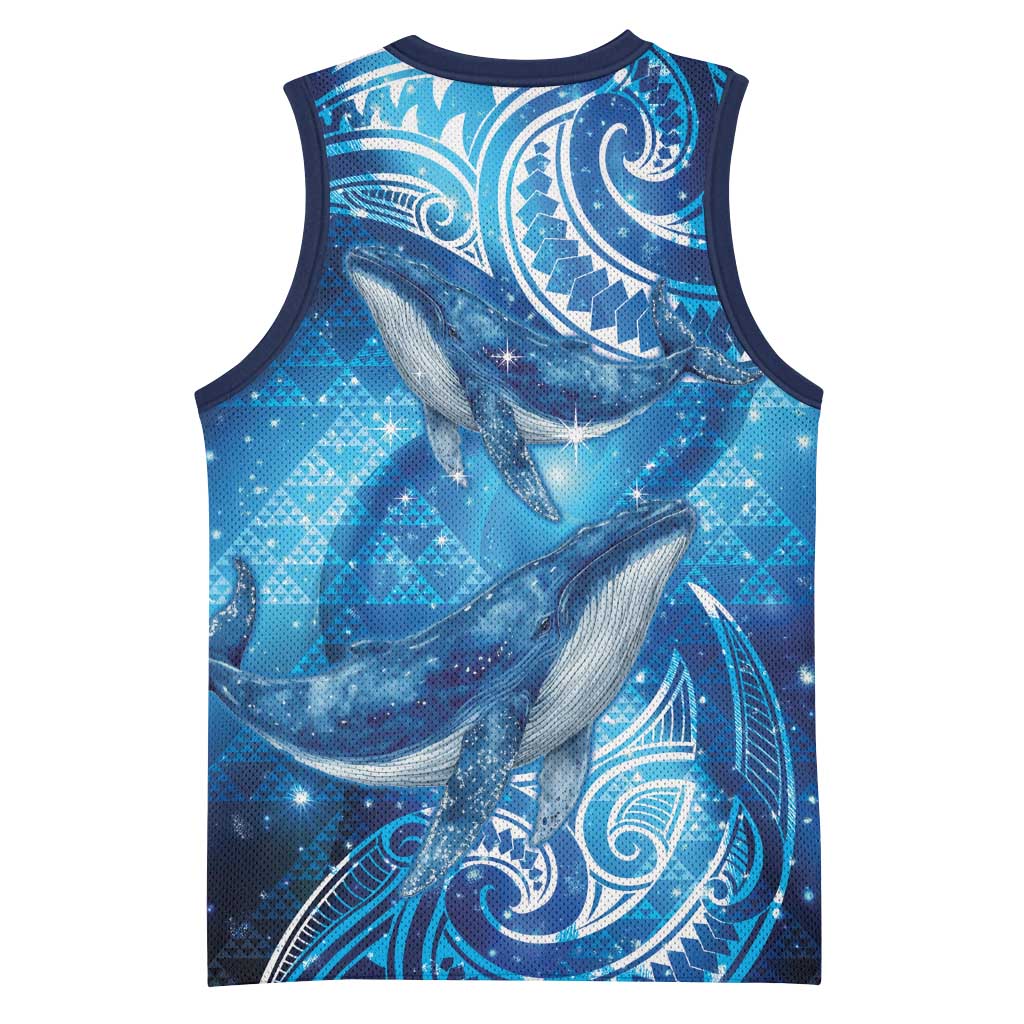 New Zealand Humpback Whale Matariki Basketball Jersey Maori New Year Taniko Niho Taniwha LT14 - Polynesian Pride