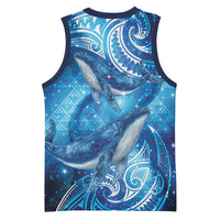 New Zealand Humpback Whale Matariki Basketball Jersey Maori New Year Taniko Niho Taniwha LT14 - Polynesian Pride