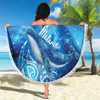New Zealand Humpback Whale Matariki Beach Blanket Maori New Year Taniko Niho Taniwha
