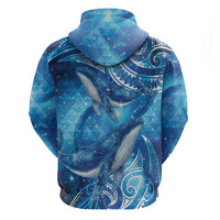 New Zealand Humpback Whale Matariki Hoodie Maori New Year Taniko Niho Taniwha LT14 - Polynesian Pride