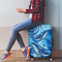 New Zealand Humpback Whale Matariki Luggage Cover Maori New Year Taniko Niho Taniwha LT14 - Polynesian Pride