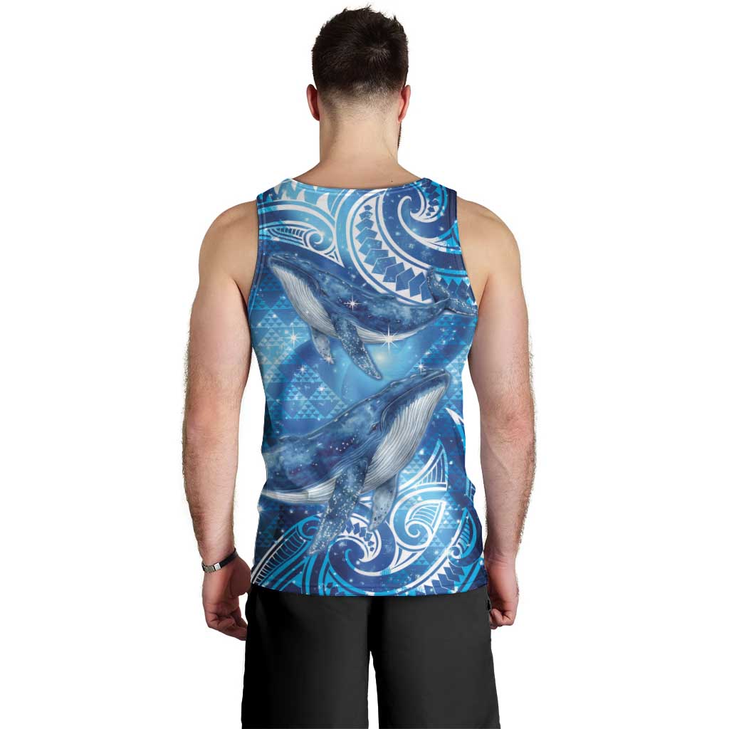 New Zealand Humpback Whale Matariki Men Tank Top Maori New Year Taniko Niho Taniwha LT14 - Polynesian Pride
