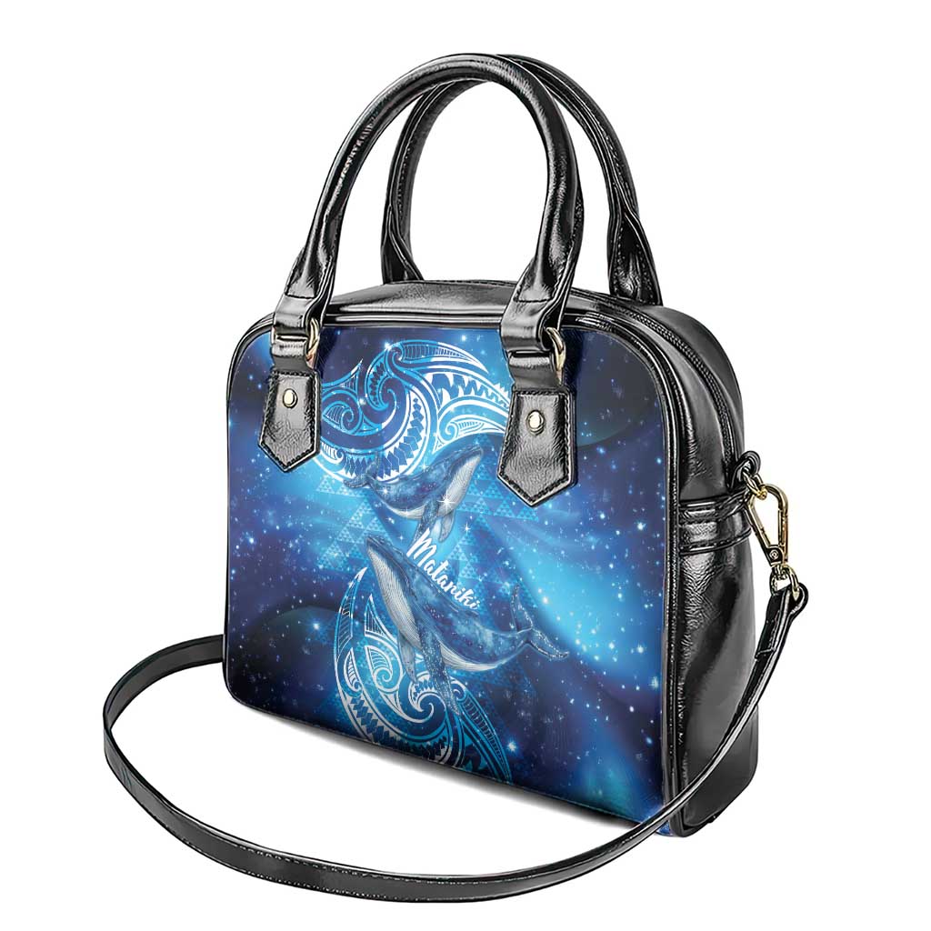 New Zealand Humpback Whale Matariki Shoulder Handbag Maori New Year Taniko Niho Taniwha