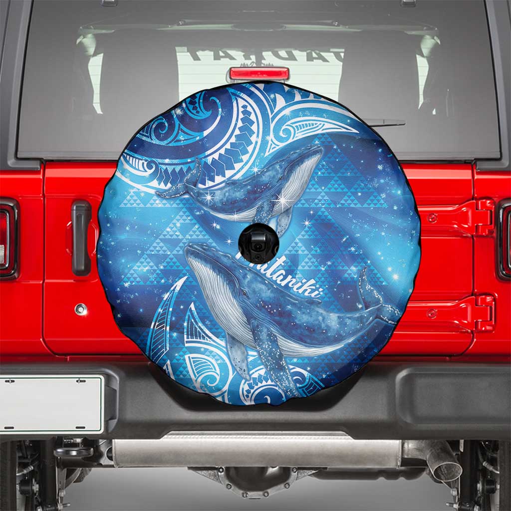 New Zealand Humpback Whale Matariki Spare Tire Cover Maori New Year Taniko Niho Taniwha LT14 - Polynesian Pride