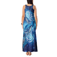 New Zealand Humpback Whale Matariki Tank Maxi Dress Maori New Year Taniko Niho Taniwha LT14 - Polynesian Pride