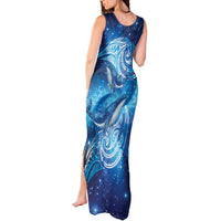New Zealand Humpback Whale Matariki Tank Maxi Dress Maori New Year Taniko Niho Taniwha LT14 - Polynesian Pride