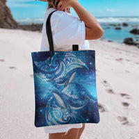 New Zealand Humpback Whale Matariki Tote Bag Maori New Year Taniko Niho Taniwha LT14 - Polynesian Pride