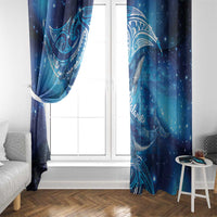 New Zealand Humpback Whale Matariki Window Curtain Maori New Year Taniko Niho Taniwha