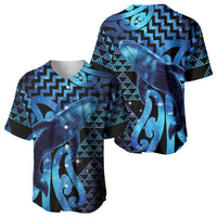 Humpback Whale Matariki New Zealand Baseball Jersey NZ Maori Paikea Poutama Luxury Blue