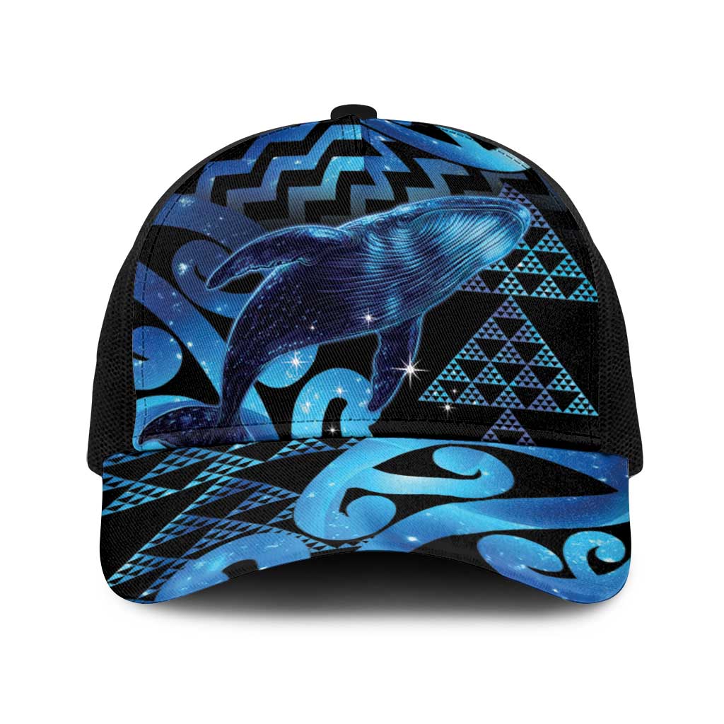 Humpback Whale Matariki New Zealand Baseball Net Cap NZ Maori Paikea Poutama Luxury Blue