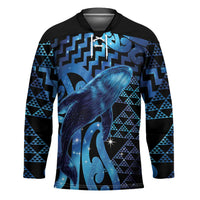 Humpback Whale Matariki New Zealand Hockey Jersey NZ Maori Paikea Poutama Luxury Blue LT14 Unisex Blue - Polynesian Pride