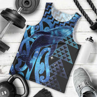 Humpback Whale Matariki New Zealand Men Tank Top NZ Maori Paikea Poutama Luxury Blue LT14 - Polynesian Pride