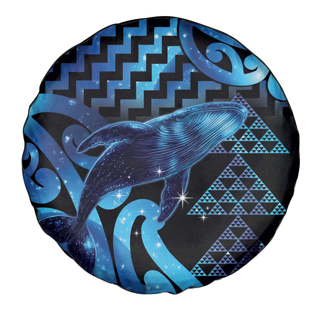 Humpback Whale Matariki New Zealand Spare Tire Cover NZ Maori Paikea Poutama Luxury Blue LT14 - Polynesian Pride
