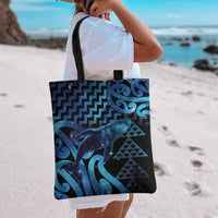 Humpback Whale Matariki New Zealand Tote Bag NZ Maori Paikea Poutama Luxury Blue LT14 - Polynesian Pride