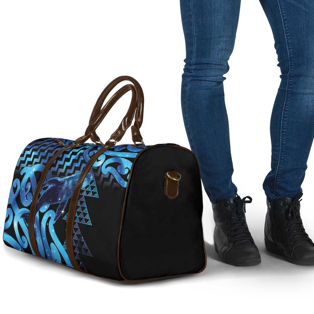 Humpback Whale Matariki New Zealand Travel Bag NZ Maori Paikea Poutama Luxury Blue LT14 - Polynesian Pride