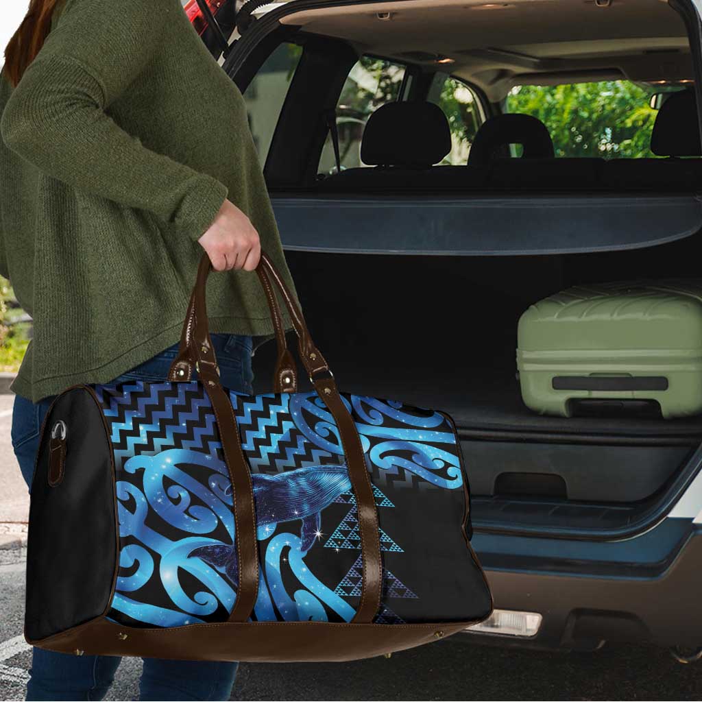 Humpback Whale Matariki New Zealand Travel Bag NZ Maori Paikea Poutama Luxury Blue LT14 - Polynesian Pride