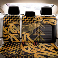 Humpback Whale Matariki New Zealand Back Car Seat Cover NZ Maori Paikea Poutama Luxury Gold LT14 - Polynesian Pride
