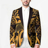 Humpback Whale Matariki New Zealand Blazer NZ Maori Paikea Poutama Luxury Gold