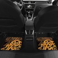 Humpback Whale Matariki New Zealand Car Mats NZ Maori Paikea Poutama Luxury Gold LT14 Set 2pcs - Back Gold - Polynesian Pride