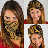Humpback Whale Matariki New Zealand Neck Gaiter NZ Maori Paikea Poutama Luxury Gold LT14 - Polynesian Pride