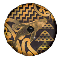 Humpback Whale Matariki New Zealand Spare Tire Cover NZ Maori Paikea Poutama Luxury Gold LT14 - Polynesian Pride