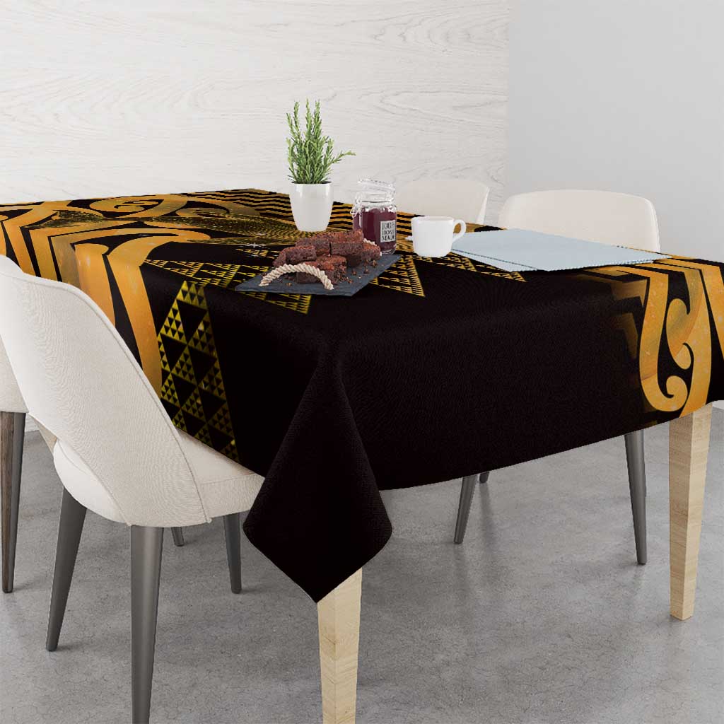 Humpback Whale Matariki New Zealand Tablecloth NZ Maori Paikea Poutama Luxury Gold