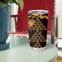 Humpback Whale Matariki New Zealand Tumbler Cup NZ Maori Paikea Poutama Luxury Gold LT14 - Polynesian Pride